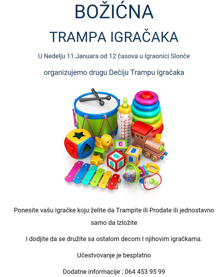 Druga trampa igračaka u nedelju 2 trampa-igracaka