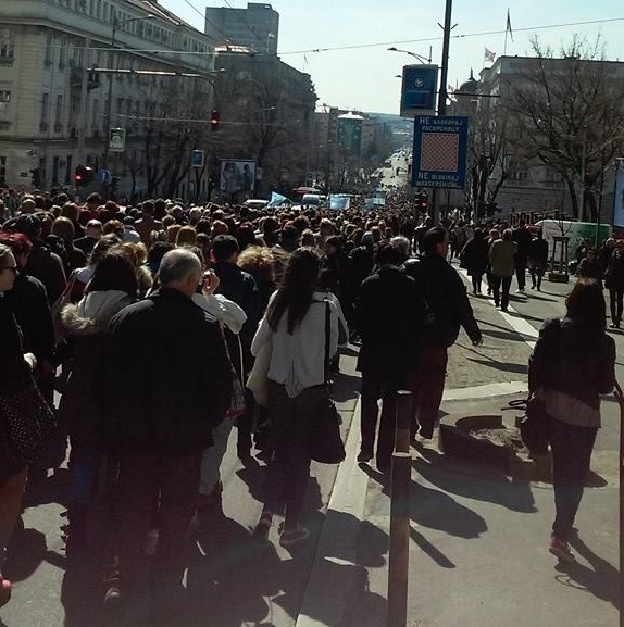 Hiljade prosvetnih radnika na protestnoj šetnji 5 protest 1