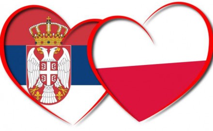 Poljska i Srbija zastave