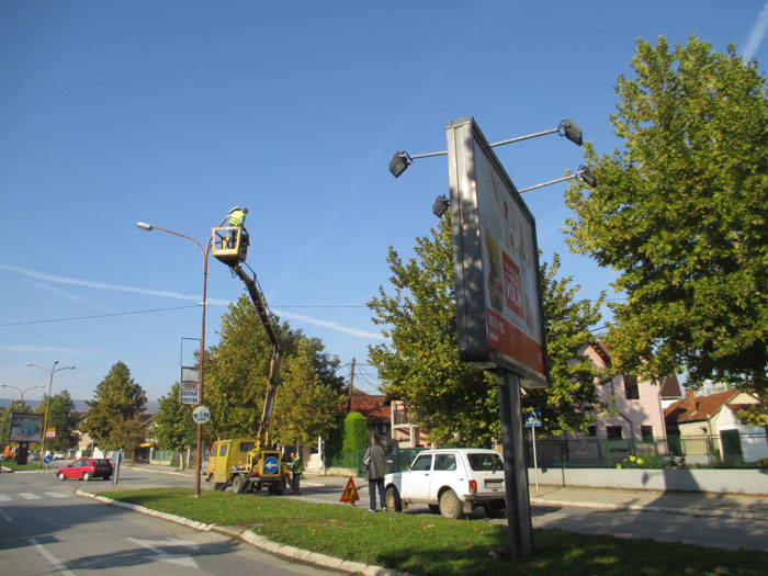 Postavljaju se LED svetiljke 1 svetiljke