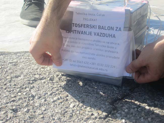 Učenici Tehničke škole napravili meteorološki balon 5 balon 5