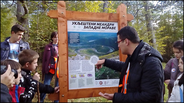 Kreirana prva edukativna staza 1 tabla-na-stazi OB klisura