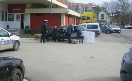 protest saobraćajne policije, čačak