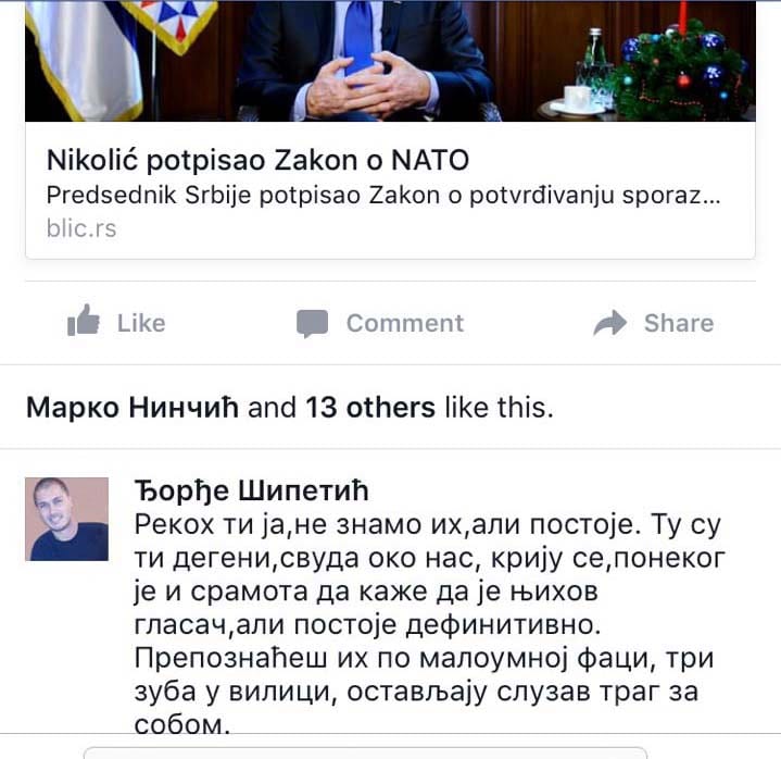 Odbornik Dveri uvredio glasače SNS