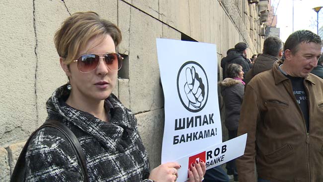 Protest korisnika kredita u švajcarcima