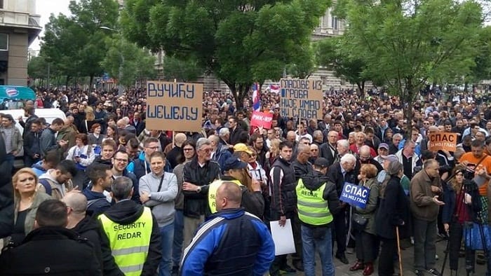 Protest opozicije zbog izborne krađe 1 Protest opozicije