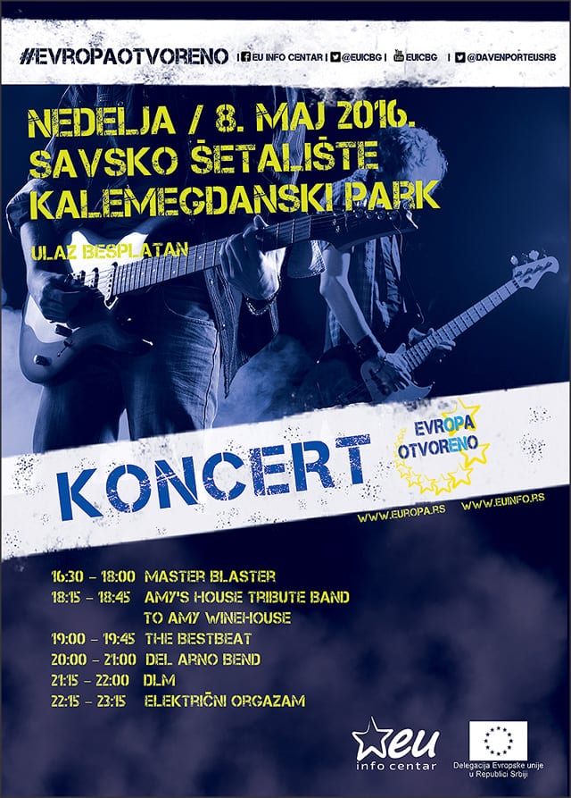 Rok koncert Evropa otvoreno 1 koncert--8-maj