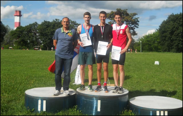 Pet medalja za ČAAK na Prvenstvu Srbije 1 Bogdan-postolje
