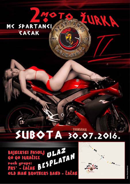 Druga moto žurka MC Spartanci 1 Moto klub Spartanci