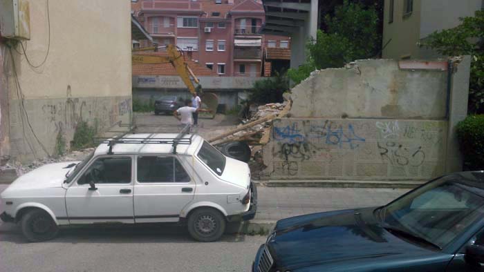 Počelo rušenje Sutjeske (FOTO) 1 sutjeska