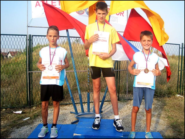 Ivica Prelić 2 mesto i Aleksandar Grujić 3 mesto u trci na 300 m za ml. pionire