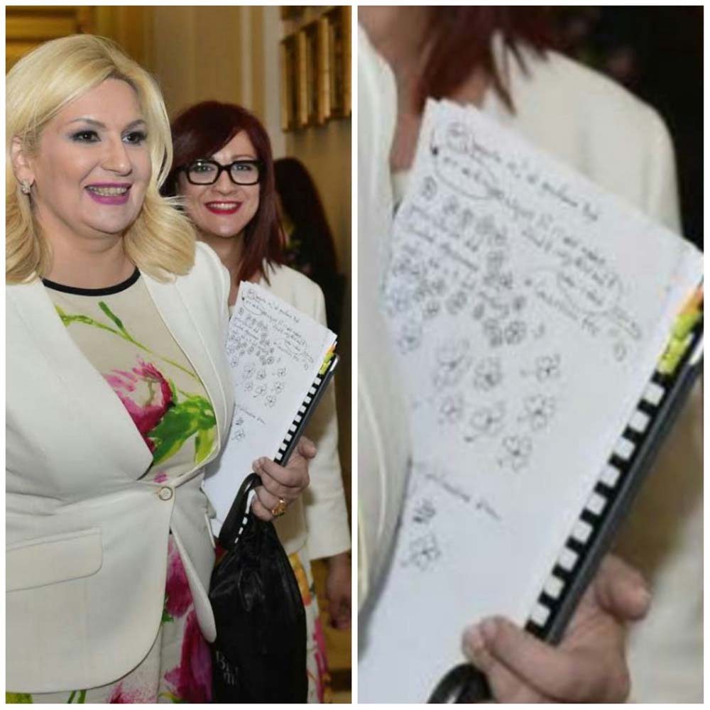 Ministarkine beleške nakon ozbiljnog posla (FOTO) 1 Zorana Mihajlović