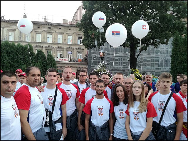 Srpski tim na otvaranju Svetskog prvenstva