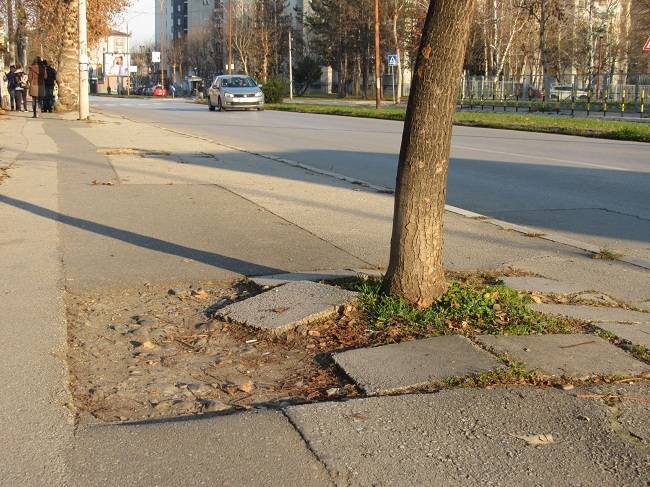 Bulevar zreo sa sređivanje, pešaci na ulici 4 Avebija II