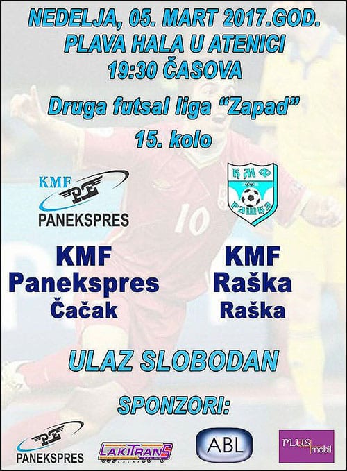 Poziv na utakmicu 1 panekspres