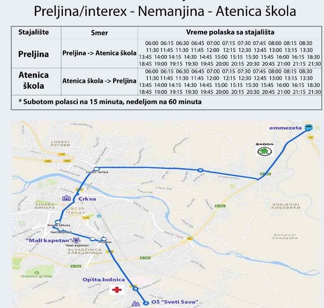 Nova autobuska linija od ponedeljka 2 Autoprevoz