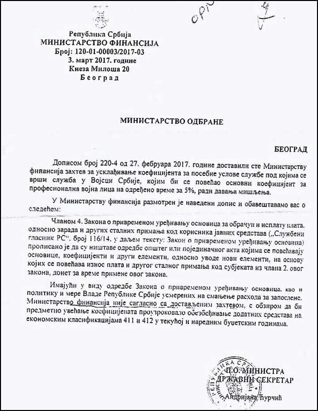 Povećanje plata u Vojsci ili šarena laža 3 MF