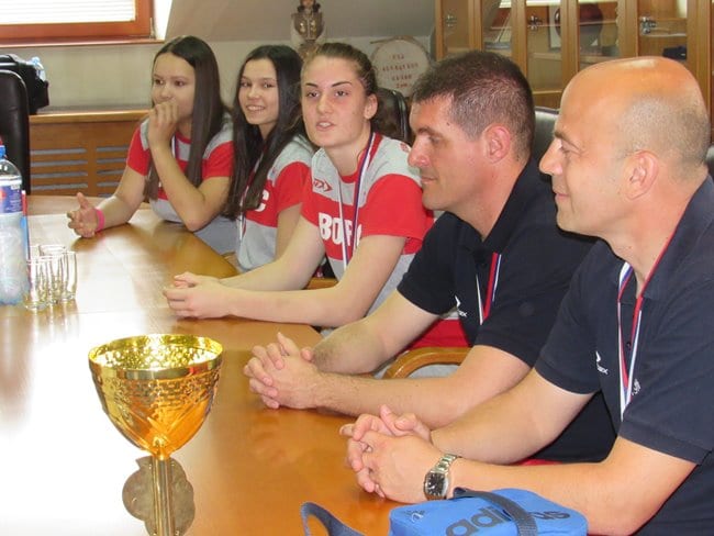 Odbojkašice Borca treće u Srbiji. Prijem kod gradonačelnika 2 Odbojkaški klub Borac