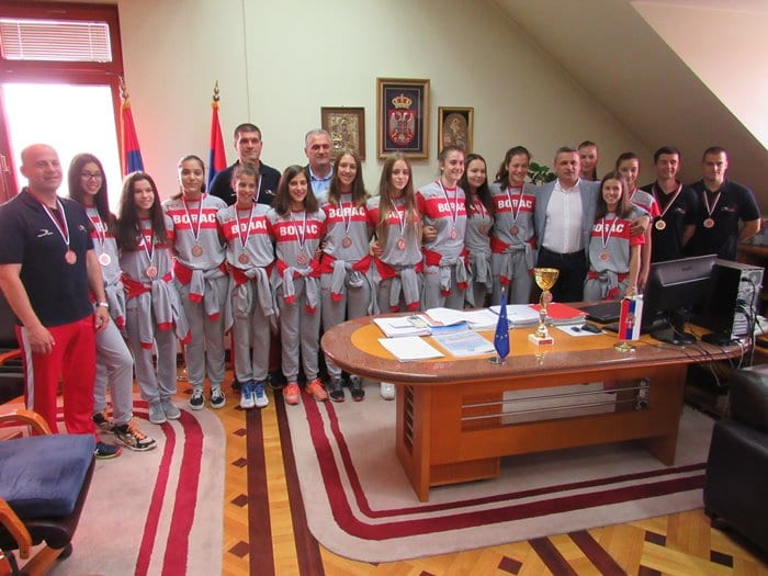 Odbojkašice Borca treće u Srbiji. Prijem kod gradonačelnika 1 Odbojkaški klub Borac