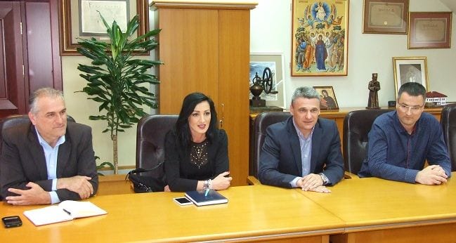 Čelnici Odbojkaškog saveza Srbije u Čačku, uskoro dva terena 3 odbojka1