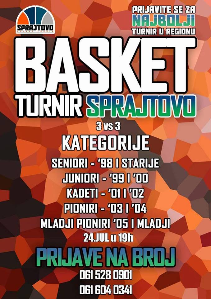 Počelo prijavljivanje za turnir Sprajtovo 1 sprajtovo