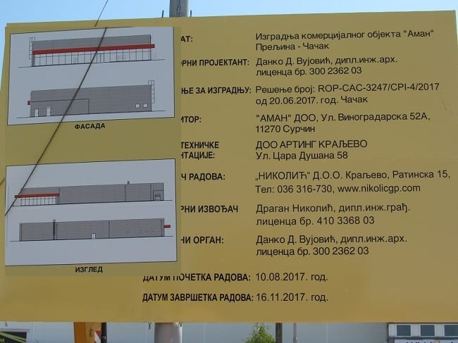 Novi objekat AMANA u Preljini 1 aman1