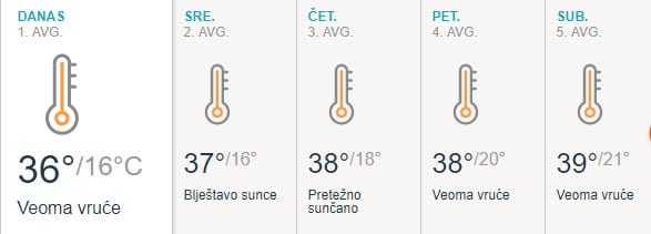 Od četvrtka se pali CRVENI meteoalarm! 1 vreme