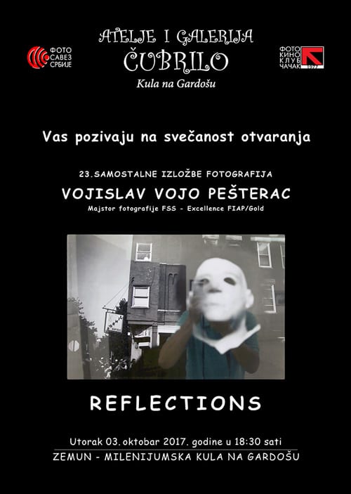 Poetika refleksije Voje Pešterca 8 Pozivnica-ZEMUN-Mediji