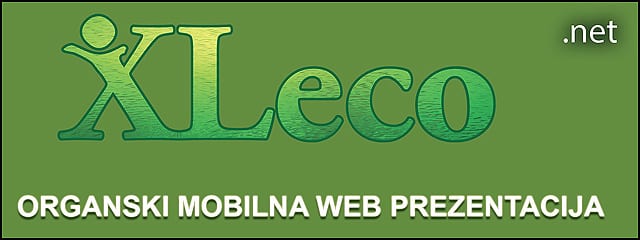 XLeco organski mobilna web prezentacija