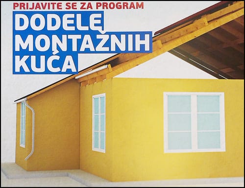 Stambeno zbrinjavanje izbeglica 2 montažne-kuće