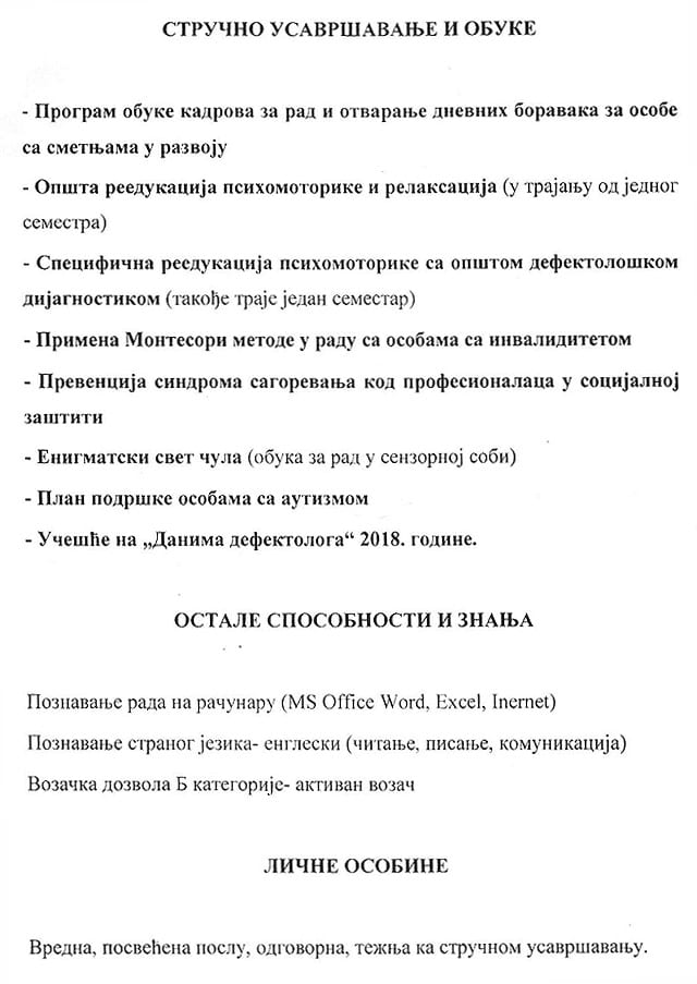Biografije kandidatkinja za direktorku Zračka 3 popadija 2