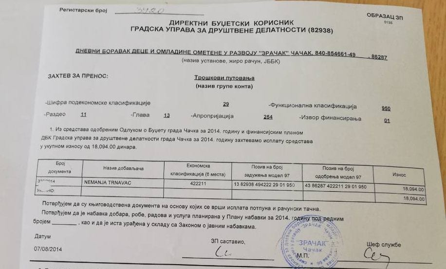 Trnavac demantuje: Grad mi je isplatio dnevnice a ne Zračak 2 trnavac