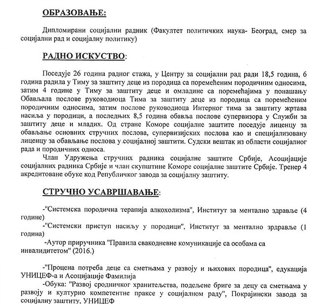 Biografije kandidatkinja za direktorku Zračka 4 vesna 1