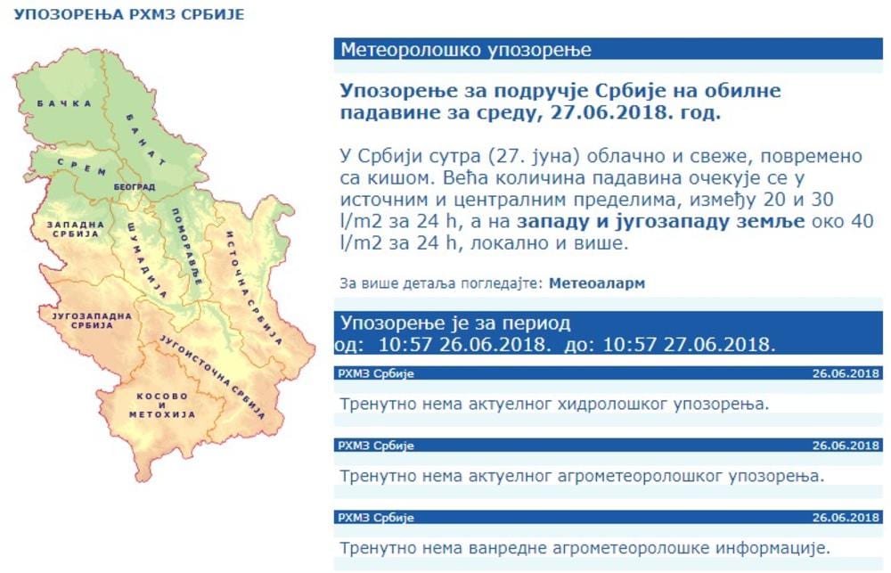 Upozorenje meteorologa 1 vreme 2