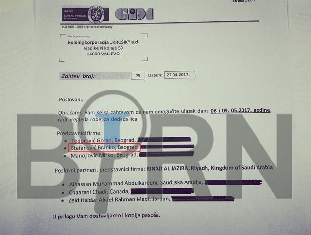 Otac Nebojše Stefanovića učestvovao u pregovorima o oružju 1 zahtev krusik gim BIRN