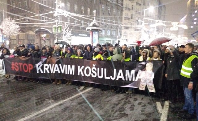 Uprkos snegu na protestu veći broj građana 1 protest1
