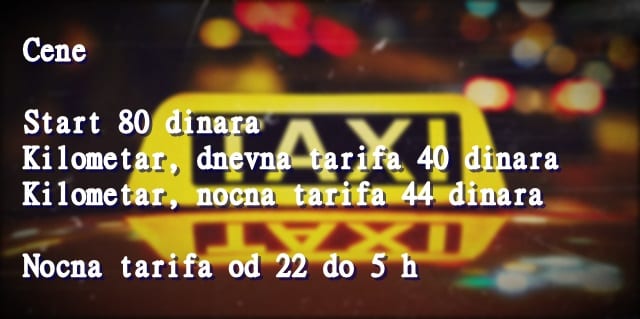 Poskupeo taksi prevoz, povećana cena starta 1