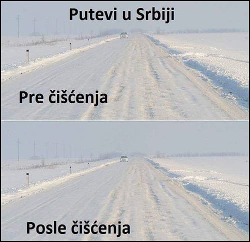 Pao je sneg, ne budite putare 8 putevi