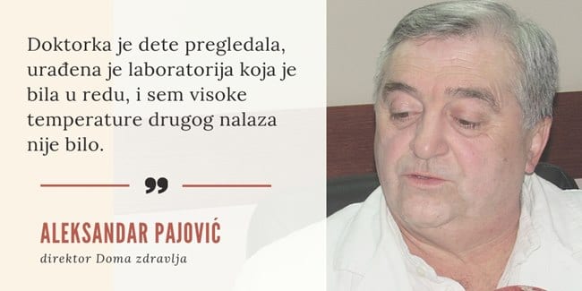 Da li je trogodišnji dečak pravilno lečen? Oglasio se direktor Doma zdravlja 2 aleksandar pajovic