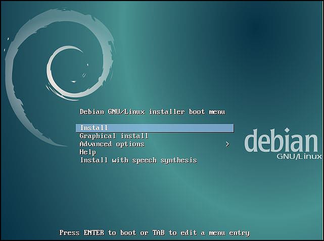 debian-installation-menu