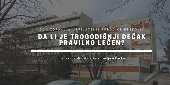 Da li je trogodišnji dečak pravilno lečen? Oglasio se direktor Doma zdravlja 1 dete