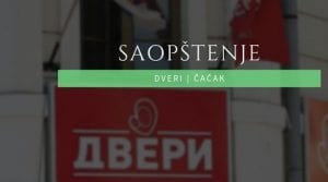 Dveri saopštenje