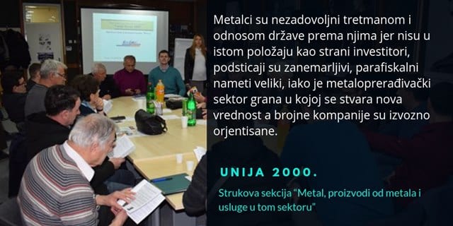 Čačanski metalski sektor nezadovoljan odnosom države 3 unija20001