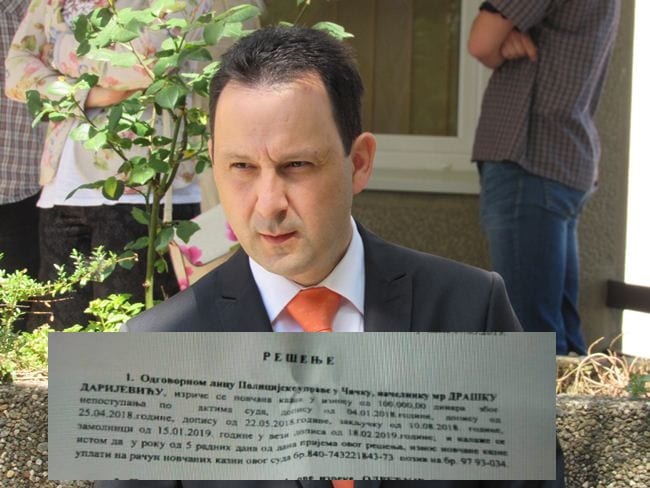 Kažnjen načelnik PU Čačak 1 darijevic 1
