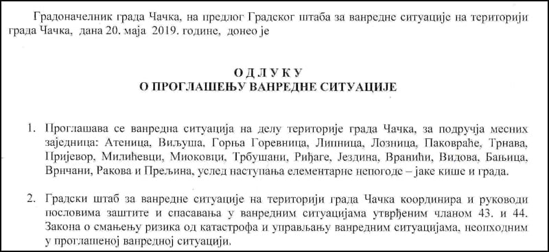 Odluka gradonacelnika