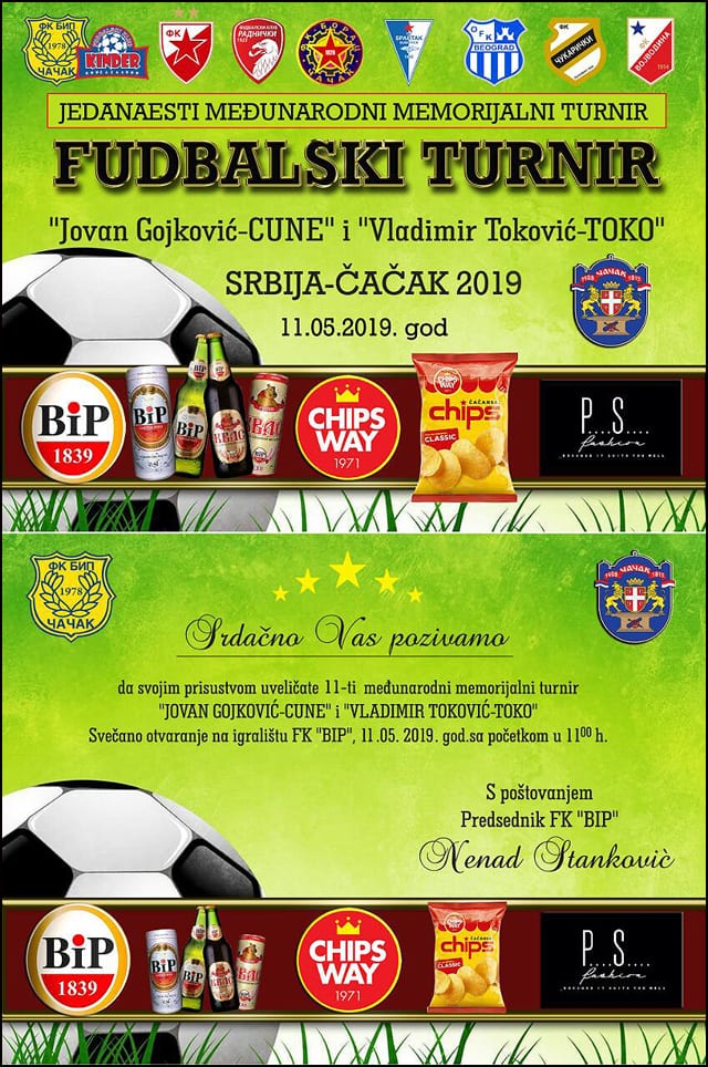 Međunarodni memorijalni fudbalski turnir 1 turnir fudbal