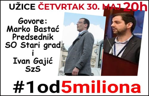 Protest građana u Užicu 1 užice protest 1