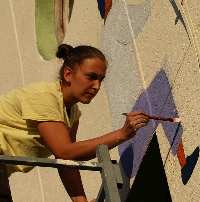 Mural novi simbol Dana kulture u Guči 4 GUCA DANI KULTURE MURAL DZEPOVI 28072019 MNA MILOS LUKIC 02