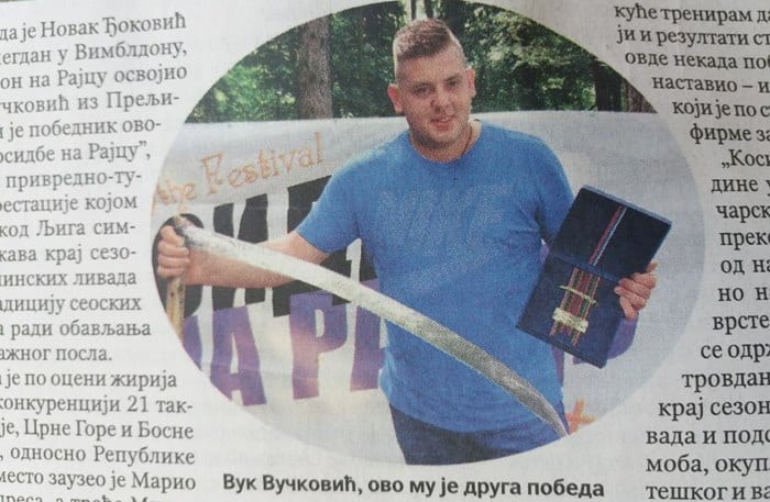 Čačanin pobednik "Kosidbe na Rajcu" 1 vuk