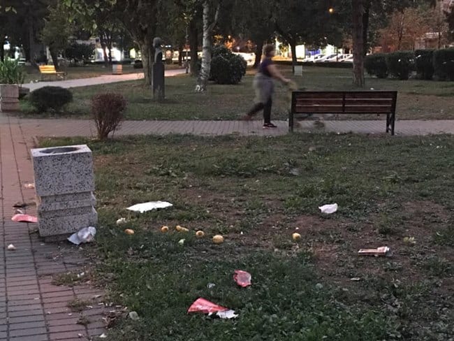 Smeće u parku (FOTO) 1 park 1